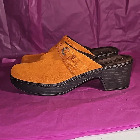 Lands' End Shoes Lands End Merrigold Suede Strap Clogs Mules W